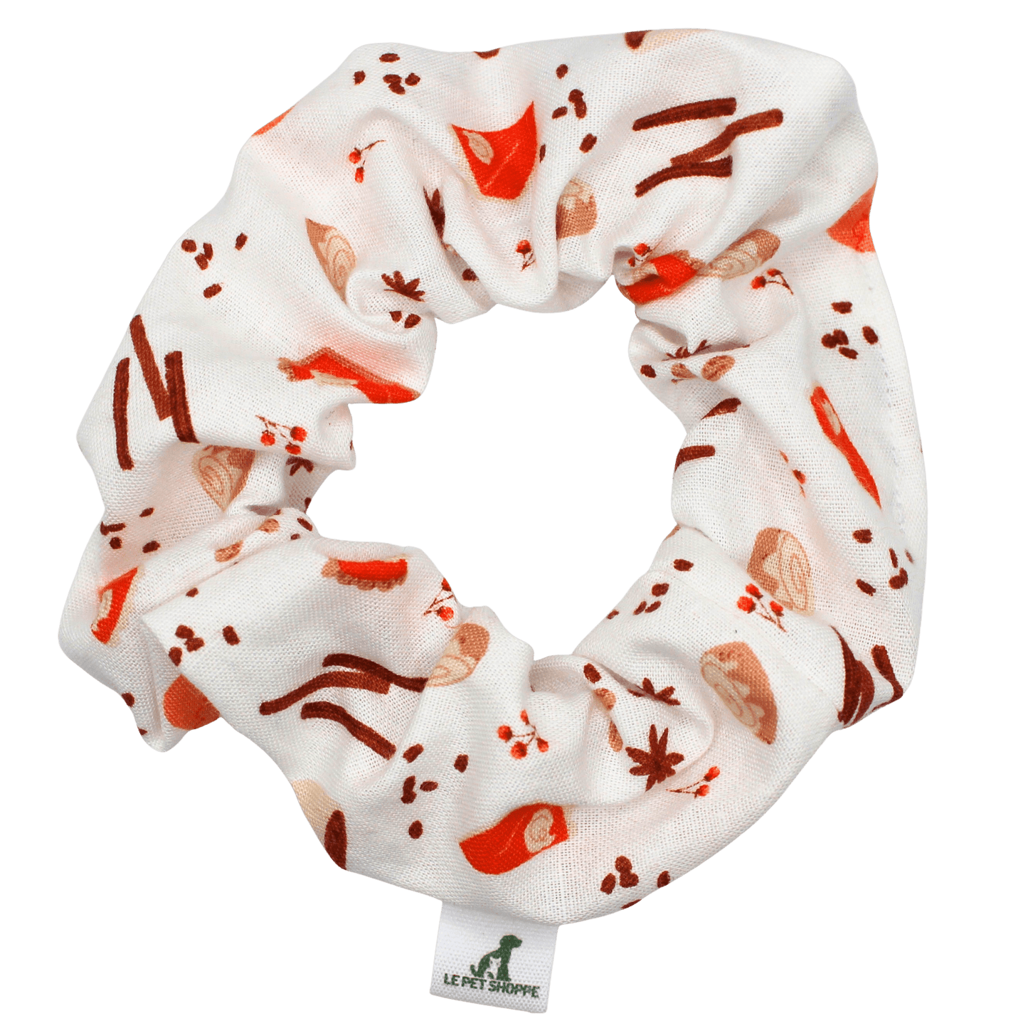 ''Pumpkin spice'' scrunchie