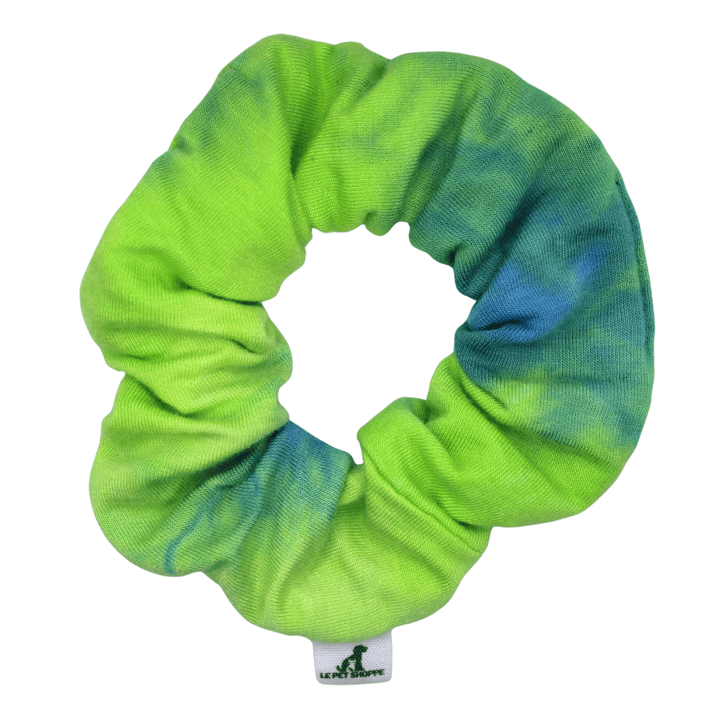 Chouchou en tricot extensible « Paon »