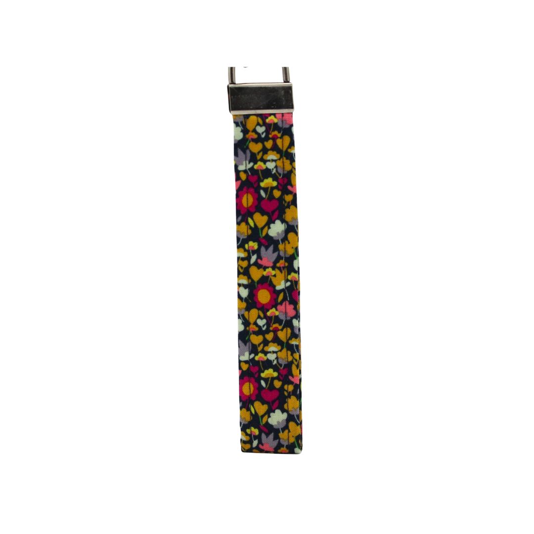 Porte-clé monde d'abeilles fleurs