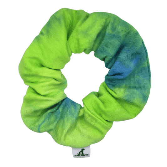 ''Peacock" stretch knit scrunchie