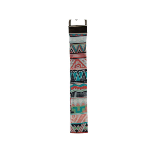 Porte-clé azteque rose/bleu