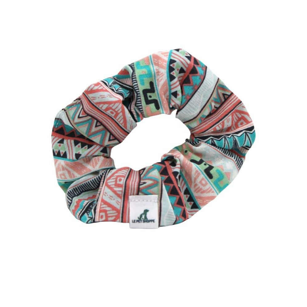 Chouchou azteque rose/bleu