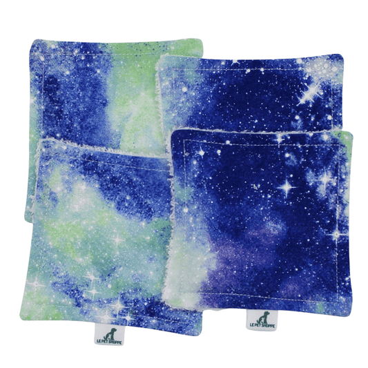 Lingettes démaquillantes « Galaxie - bleu » | paquet de 4