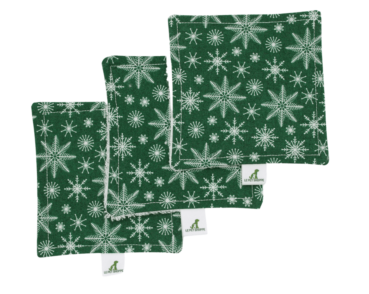 Lingettes démaquillantes « Lutin de Noël - vert » | paquet de 3