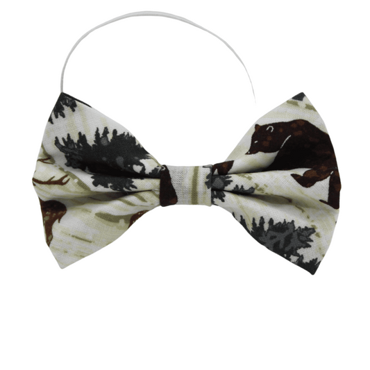 ''Forest friends'' bow tie